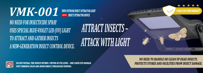 Outdoor LED insect trap
